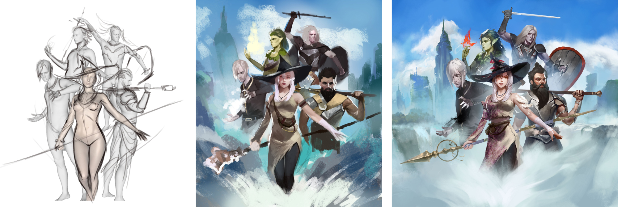 images of commisioned artwork by Arvildon