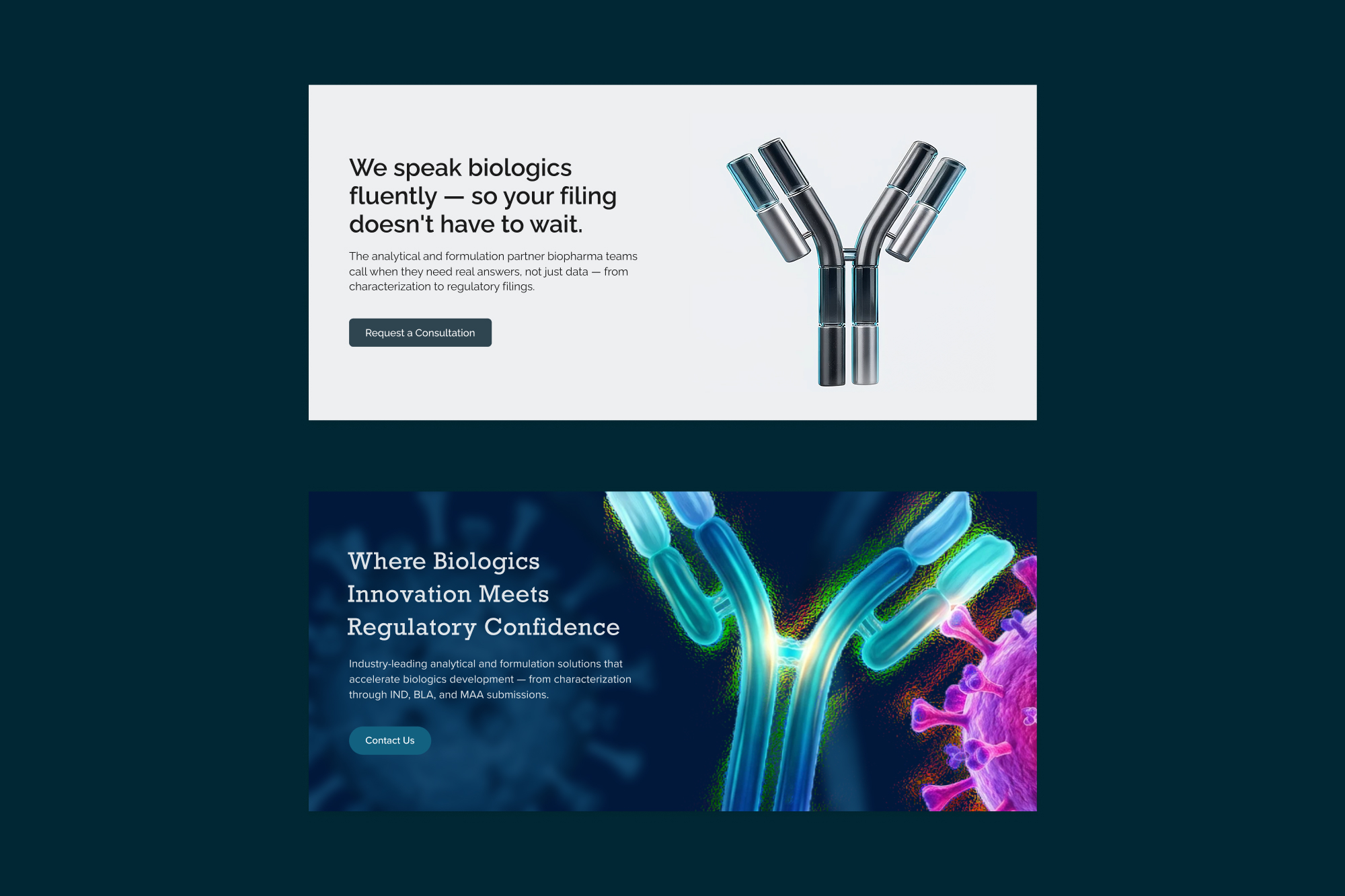 biotech company initial design concepts
